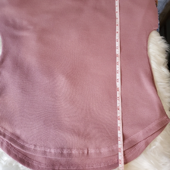 BAEA Boho Mixed Long Sleeve Top Blush Size Small - Picture 9 of 10